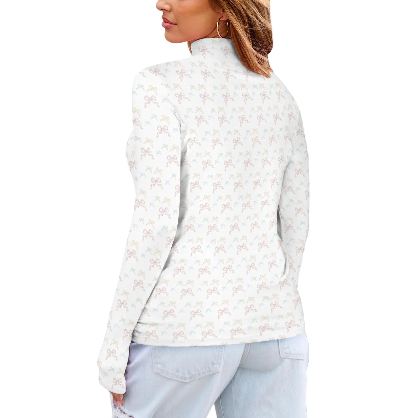 Turtle Neck Top - Collection I - Rococo Bows